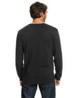 The Quiksilver Mens Omni Logo Long Sleeve T-Shirt in Black