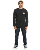 The Quiksilver Mens Omni Logo Long Sleeve T-Shirt in Black