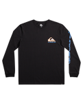 The Quiksilver Mens Omni Logo Long Sleeve T-Shirt in Black