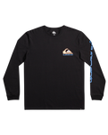 The Quiksilver Mens Omni Logo Long Sleeve T-Shirt in Black