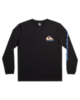 The Quiksilver Mens Omni Logo Long Sleeve T-Shirt in Black