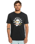 The Quiksilver Mens Rockin Skull T-Shirt in Black