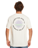 The Quiksilver Mens Fading Sun T-Shirt in Birch