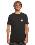 The Quiksilver Mens Clean Circle T-Shirt in Black