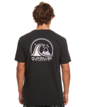 The Quiksilver Mens Clean Circle T-Shirt in Black