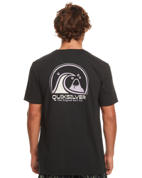 The Quiksilver Mens Clean Circle T-Shirt in Black