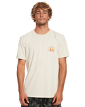 The Quiksilver Mens Clean Circle T-Shirt in Birch