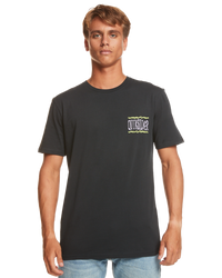 The Quiksilver Mens Taking Roots T-Shirt in Black