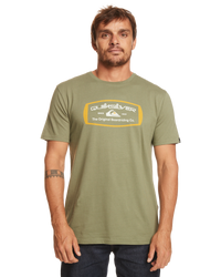 The Quiksilver Mens Mind Barrel T-Shirt in Four Leaf Clover