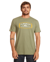 The Quiksilver Mens Mind Barrel T-Shirt in Four Leaf Clover