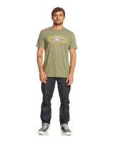 The Quiksilver Mens Mind Barrel T-Shirt in Four Leaf Clover