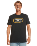 The Quiksilver Mens Mind Barrel T-Shirt in Black