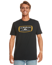 The Quiksilver Mens Mind Barrel T-Shirt in Black