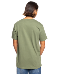 The Quiksilver Mens Circle Trim T-Shirt in Four Leaf Clover