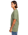 The Quiksilver Mens Circle Trim T-Shirt in Four Leaf Clover