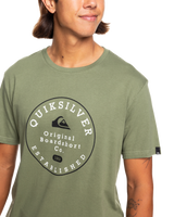 The Quiksilver Mens Circle Trim T-Shirt in Four Leaf Clover