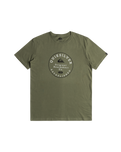 The Quiksilver Mens Circle Trim T-Shirt in Four Leaf Clover