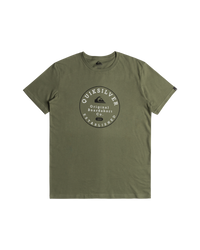 The Quiksilver Mens Circle Trim T-Shirt in Four Leaf Clover