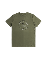 The Quiksilver Mens Circle Trim T-Shirt in Four Leaf Clover