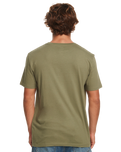 The Quiksilver Mens Logo Print T-Shirt in Four Leaf Clover