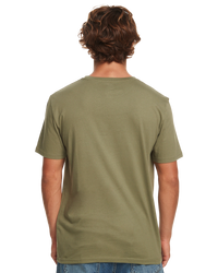 The Quiksilver Mens Logo Print T-Shirt in Four Leaf Clover