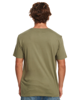 The Quiksilver Mens Logo Print T-Shirt in Four Leaf Clover