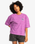 The Quiksilver Womens Collection Womens Uni Boyfriend Crop T-Shirt in Violet Heritage