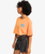 The Quiksilver Womens Collection Womens Uni Maxi Raglan Screen T-Shirt in Tangerine
