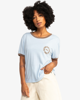 The Quiksilver Womens Collection Womens Uni Ringer T-Shirt in Skyway