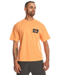 The Quiksilver Mens Back Flash T-Shirt in Tangerine