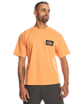 The Quiksilver Mens Back Flash T-Shirt in Tangerine