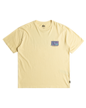 The Quiksilver Mens Take Us Back Bubble T-Shirt in Mellow Yellow