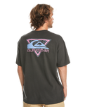 The Quiksilver Mens Take Us Logo T-Shirt in Tarmac