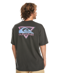 The Quiksilver Mens Take Us Logo T-Shirt in Tarmac