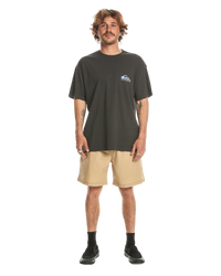 The Quiksilver Mens Take Us Logo T-Shirt in Tarmac