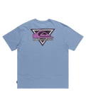 The Quiksilver Mens Take Us Back Logo T-Shirt in Hydrangea