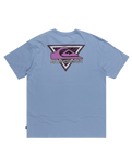 The Quiksilver Mens Take Us Back Logo T-Shirt in Hydrangea