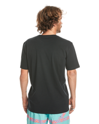 The Quiksilver Mens Mini Logo T-Shirt in Black