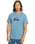 The Quiksilver Mens Comp Logo T-Shirt in Blue Shadow