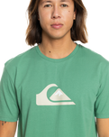 The Quiksilver Mens Comp Logo T-Shirt in Frosty Spruce