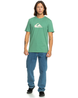 The Quiksilver Mens Comp Logo T-Shirt in Frosty Spruce