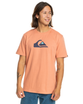 The Quiksilver Mens Comp Logo T-Shirt in Canyon Clay