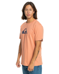 The Quiksilver Mens Comp Logo T-Shirt in Canyon Clay