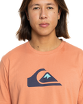 The Quiksilver Mens Comp Logo T-Shirt in Canyon Clay