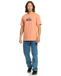 The Quiksilver Mens Comp Logo T-Shirt in Canyon Clay