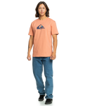 The Quiksilver Mens Comp Logo T-Shirt in Canyon Clay