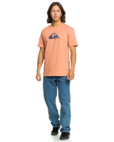 The Quiksilver Mens Comp Logo T-Shirt in Canyon Clay