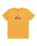 The Quiksilver Mens Comp Logo T-Shirt in Mustard