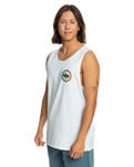 The Quiksilver Mens Long Fade Vest in White