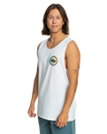 The Quiksilver Mens Long Fade Vest in White